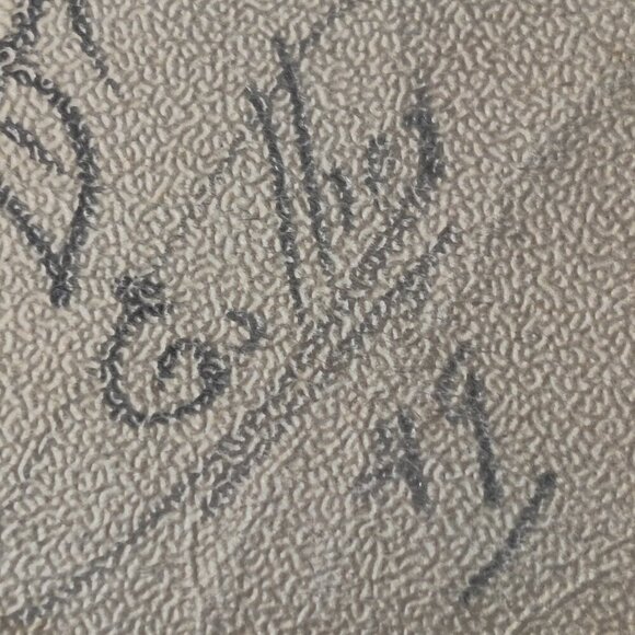 Pencil Sketch of a basket of kittens by artist signed, Esther 1949. - Picture 5 of 8